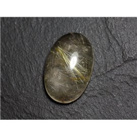 N75 - Piedra Cabujón - Cuarzo Rutilo dorado Ovalado 26x17mm - 8741140002852 