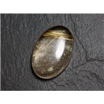 N77 - Cabochon Pierre - Quartz Rutile doré Ovale 27x18mm - 8741140002876 