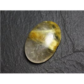 N79 - Piedra Cabujón - Cuarzo Rutilo dorado Ovalado 25x18mm - 8741140002890 