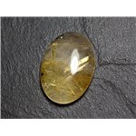 N82 - Cabochon Pierre - Quartz Rutile doré Ovale 27x19mm - 8741140002920 