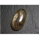 N89 - Cabochon Pierre - Quartz Rutile doré Ovale 32x19mm - 8741140002999 