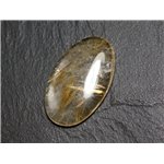 N92 - Cabochon Pierre - Quartz Rutile doré Ovale 34x21mm - 8741140003026 