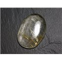 N93 - Cabochon Pierre - Quartz Rutile doré Ovale 34x25mm - 8741140003033 