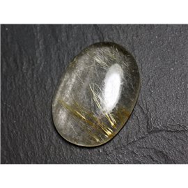 N93 - Piedra Cabujón - Cuarzo Rutilo dorado Ovalado 34x25mm - 8741140003033 