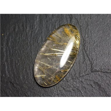 N94 - Cabochon Pierre - Quartz Rutile doré Ovale 39x21mm - 8741140003040 