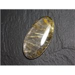 N94 - Cabochon Pierre - Quartz Rutile doré Ovale 39x21mm - 8741140003040 