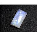 N51 - Cabochon Pierre de Lune Arc en Ciel Rectangle 20x11mm - 8741140001923 