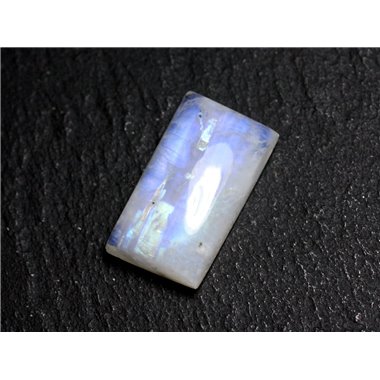 N51 - Cabochon Pierre de Lune Arc en Ciel Rectangle 20x11mm - 8741140001923 