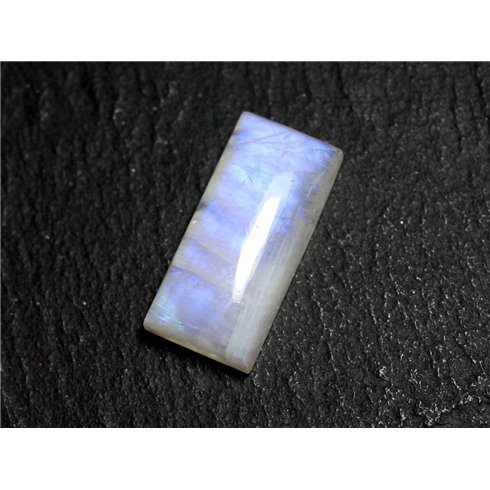 N52 - Cabochon Pierre de Lune Arc en Ciel Rectangle 21x10mm - 8741140001930 