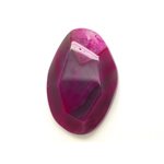 N7 - Pendentif en Pierre - Agate rose et quartz goutte facettée 61mm - 8741140001626 