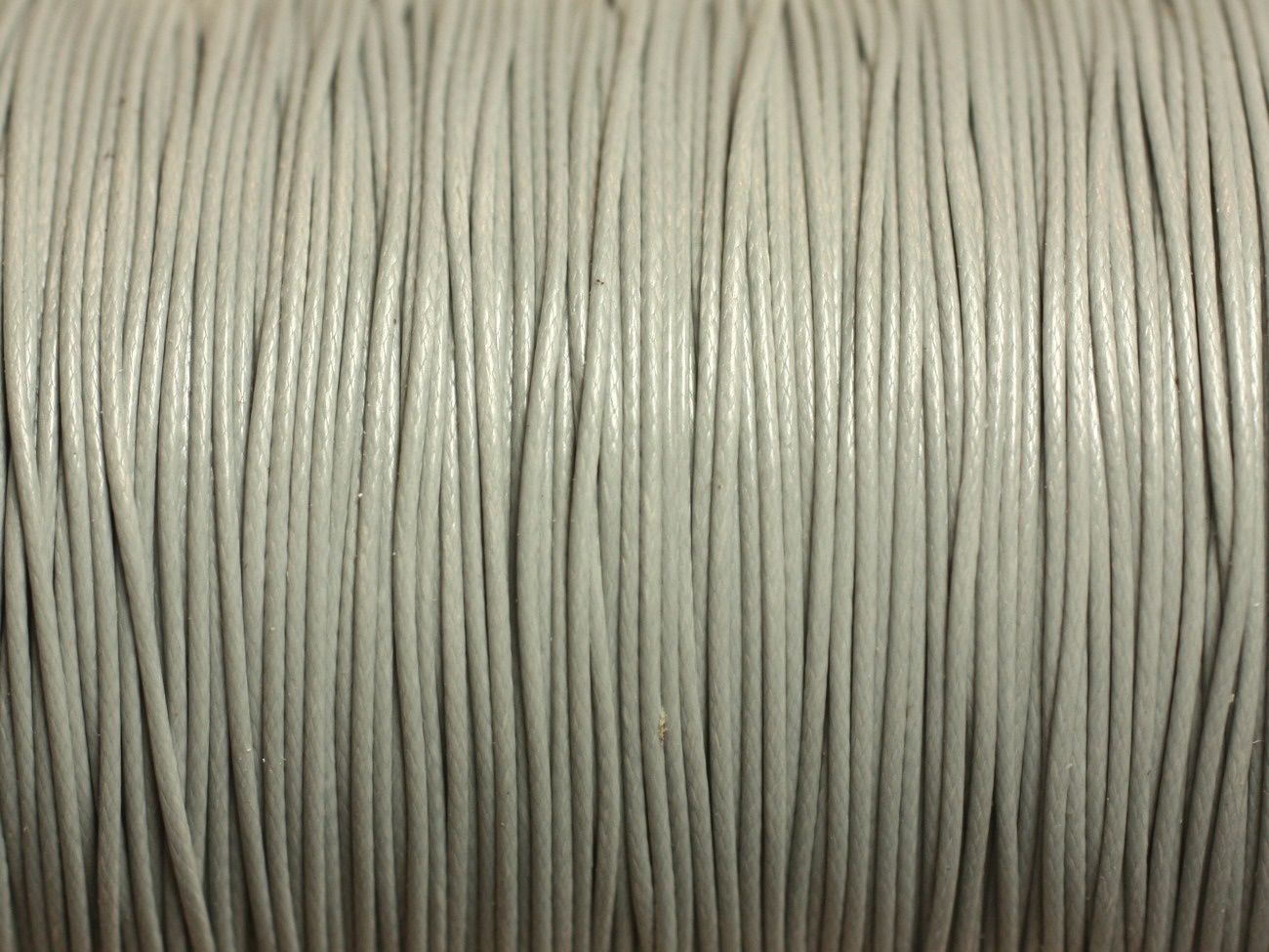 10 mètres - Cordon de Coton Ciré 0.8mm Gris clair -  4558550015976 