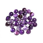 1pc - Cabochon Pierre - Amethyste Rond 10mm Violet Mauve -  8741140000025