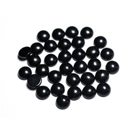 2Stk - Cabochons Stein - Schwarzer Obsidian Rund 10mm - 8741140000049 