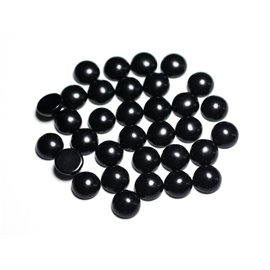 2pc - Stone Cabochons - Black Obsidian Round 10mm - 8741140000049 