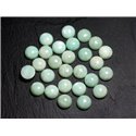 2pc - Cabochons Pierre - Amazonite Rond 10mm -  8741140000094 