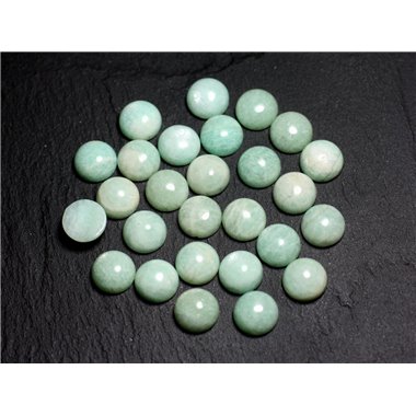 2pc - Cabochons Pierre - Amazonite Rond 10mm -  8741140000094 