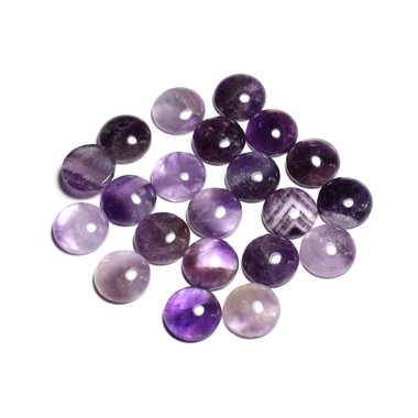 1pc - Cabochon Pierre - Améthyste Rond 15mm -  8741140000155 