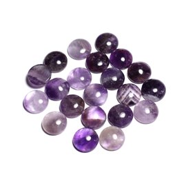 1Stk - Cabochon Stein - Amethyst Rund 15mm - 8741140000155 