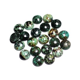 1pc - Pietra Cabochon - Turchese Africa Round 15mm - 8741140000186 