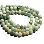 2pc - Perles de Pierre - Jade Birmanie Boules 8mm - 4558550092854 