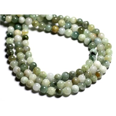 10pc - Perles de Pierre - Jade Birmanie Boules 6mm - 4558550092847 