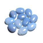 Pendentif Pierre semi précieuse - Agate Bleu clair Goutte 25mm - 4558550092120 