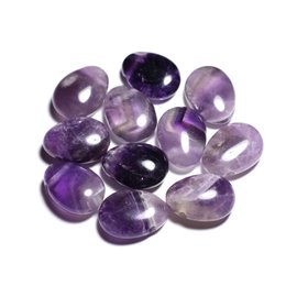 Anhänger Halbedelstein - Amethyst Chevron Drop 25mm - 4558550092182 