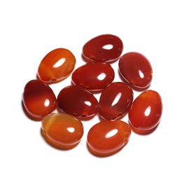 1pc - Piedra colgante - Cornalina Drop 25mm Rojo Naranja - 4558550092205