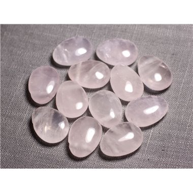 Pendentif Pierre semi précieuse - Quartz Rose Goutte 25mm - 4558550029300 