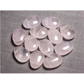 Colgante Semi piedra preciosa - Gota de Cuarzo Rosa 25mm - 4558550029300 