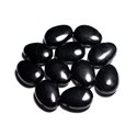 Pendentif Pierre semi précieuse - Obsidienne noire Goutte 25mm - 4558550092298 