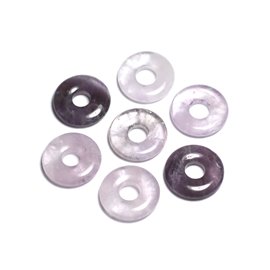 Colgante Semi piedra preciosa - Amethyst Donut Pi 20mm - 4558550092052 