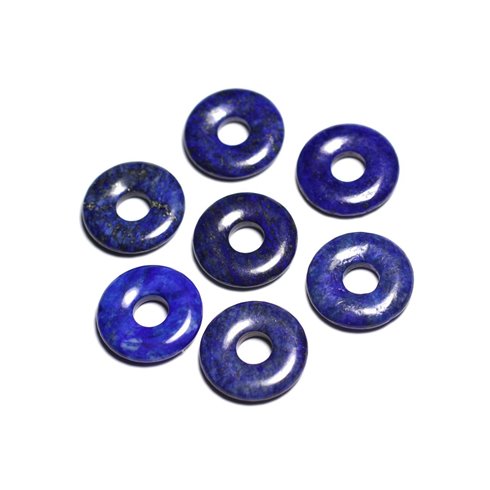 Pendentif Pierre semi précieuse - Lapis Lazuli Donut Pi 20mm - 4558550092083 