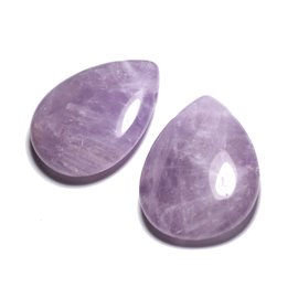 Colgante Semi piedra preciosa - Amatista Lavanda Large Drop 60mm - 4558550091642 