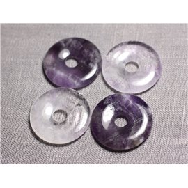 Anhänger aus Halbedelstein - Amethyst Donut Pi 30mm - 4558550091758 