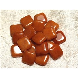 2Stk - Steinperlen - Orange Jade Losanges 20mm 4558550014610 