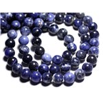 5pc - Perles de Pierre - Sodalite Boules 8mm - 4558550022783 