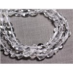 10pc - Perles de Pierre - Cristal de Roche Quartz Olives Nuggets 7-10mm - 4558550089519 