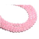 20pc - Perles de Pierre - Jade Boules Facettées 6mm Rose clair - 4558550089199 