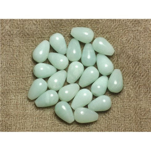 4pc - Perles de Pierre - Amazonite Gouttes 12x8mm   4558550036476 