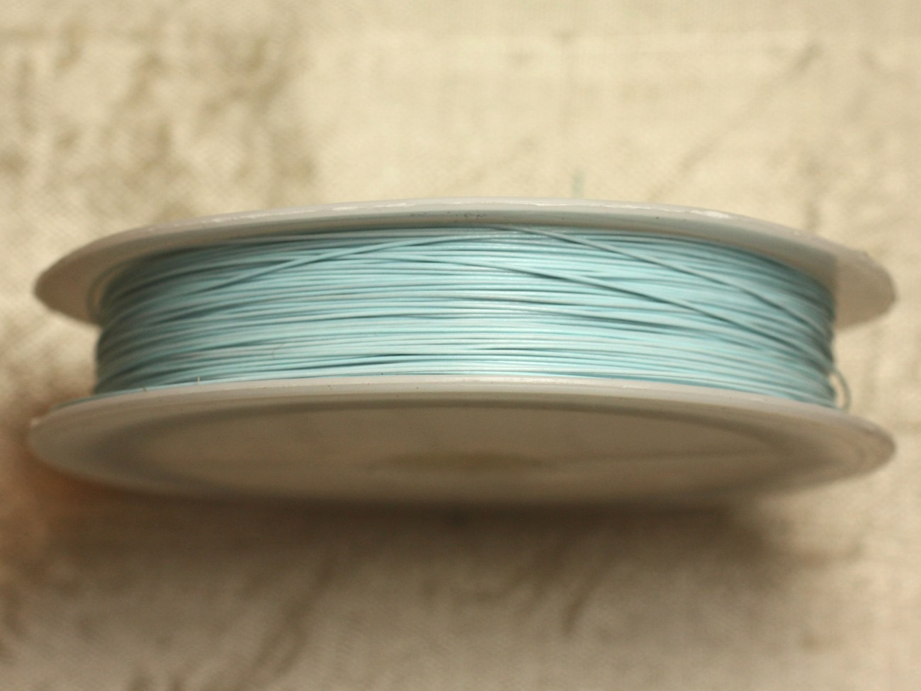 Bobine 70 mètres - Fil Métal Câblé 0.38mm Bleu clair pastel - 4558550008244 