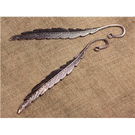 1pc - Mark Page Feather Silver Metal qualità 11,7 cm 4558550021915 