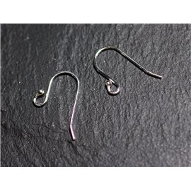 1 pair - Hook Earrings 925 Sterling silver 18x12mm - 4558550088536 