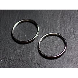 10Stk - Ringe Schlüsselanhänger Chirurgenstahl 316 Rund 25mm - 4558550007742 