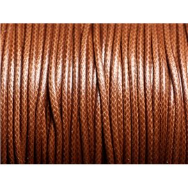 5 metros - Cable de alambre encerado algodón 2mm Brown Hazelnut - 7427039735209