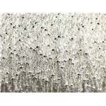 1 mètre - Chaîne Mailles et Perles Métal Argenté Qualité 2mm -  4558550087829 