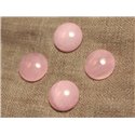 1pc - Cabochon de Pierre - Jade Rond 20mm Rose clair - 4558550026989