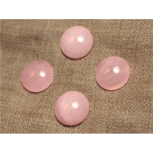 1pc - Cabochon de Pierre - Jade Rond 20mm Rose clair  4558550026989 