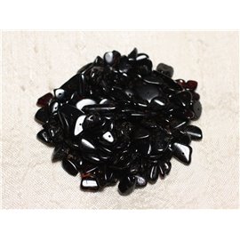 20pc - Perlas de ámbar natural Cereza negra - Rocallas Chips 6-10mm - 4558550087706 