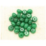 4pc - Perles Pierre - Jade Rondelles 10x6mm Vert Empire - 4558550000279